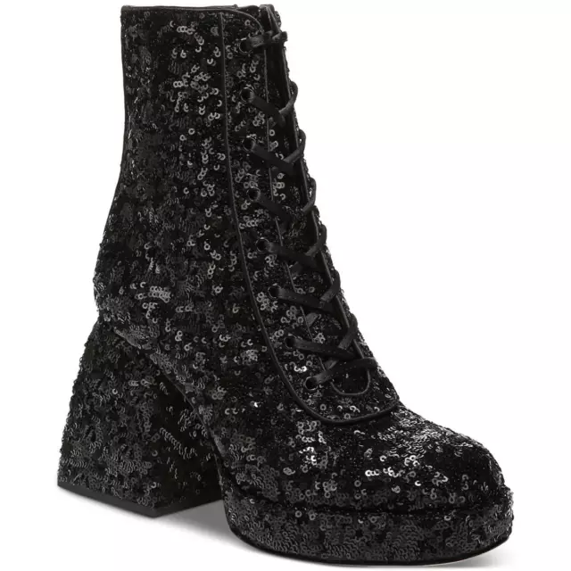 Circus by Sam Edelman Womens Kia Sequin Sequined Booties Shoes BHFO 5882