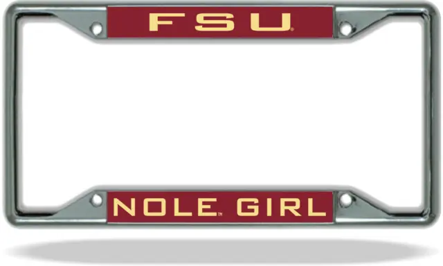 Florida State FSU NOLE GIRL License Plate Frame