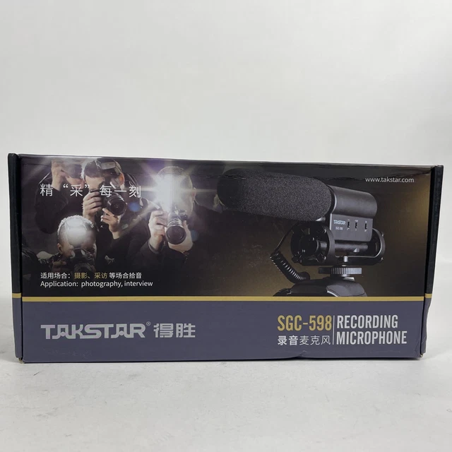 TAKSTAR SGC-598 Photography Interview Microphone Hotography for Nikon Canon DSLR