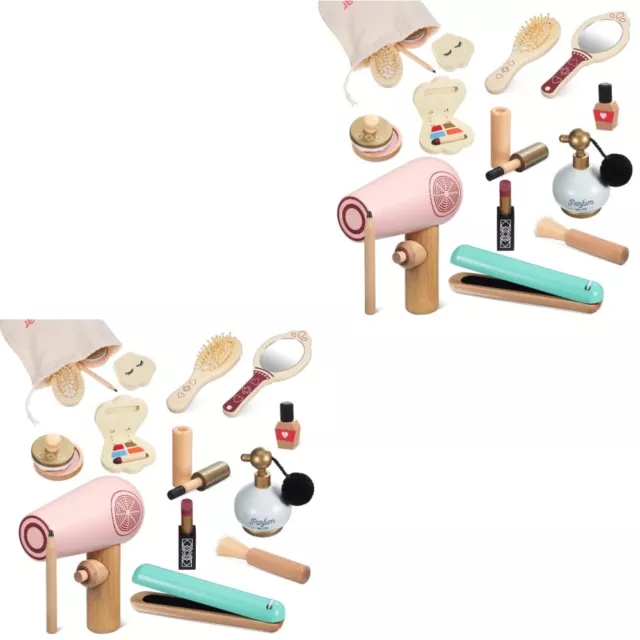 2 juegos de juguetes de maquillaje para niñas fingir para niños pequeños simulación infantil