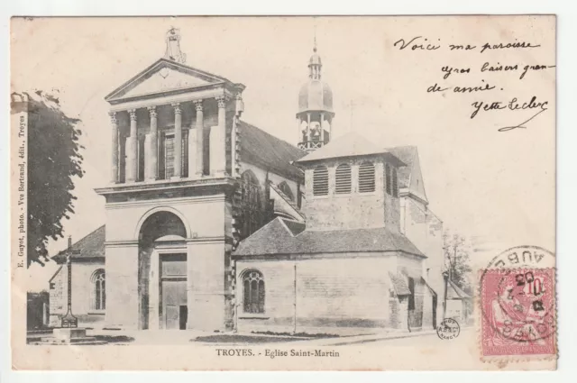 TROYES - Aube - CPA 10 - Editeur Guyot - Eglise Saint Martin