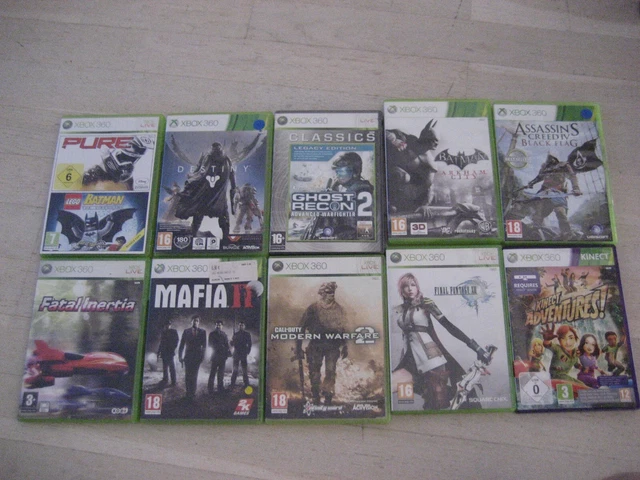 Lot De 10 Jeux Xbox 360 Avec Rayures - Vendu Pour Boîtes Et Notices, état Correct