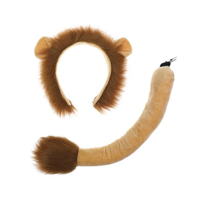 Disfraz de animal sombrero de león diadema de león accesorios de Halloween suministros para fiesta