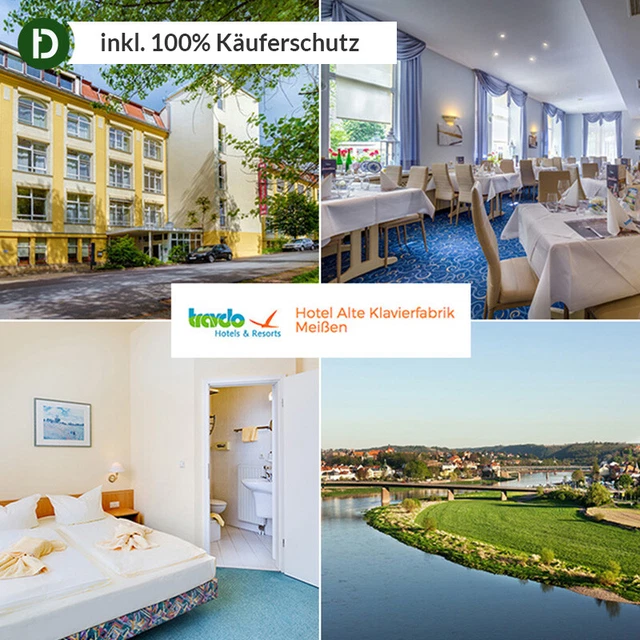 4 Tage Urlaub im Hotel Alte Klavierfabrik Meißen in Sachsen mit Halbpension
