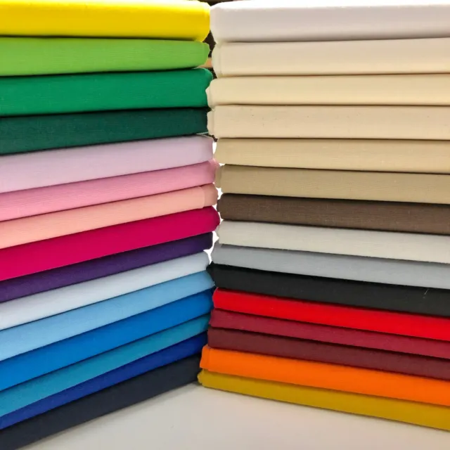 Plain Lifestyle 100 % Baumwolle Pigment gefärbter Stoff 150 cm breit Schneiderei & Handwerk