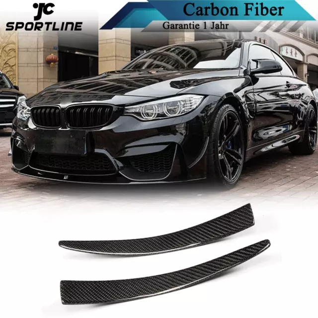 Carbon Canards Flaps Splitter Frontspoiler Ecken Lip für BMW M3 F80 M4 F82 F83