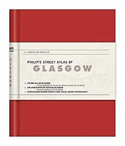 Philip's Street Atlas Of Glasgow Couverture Rigide Philips
