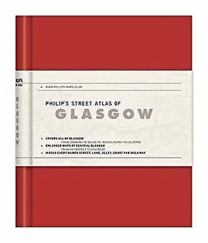 Philip's Street Atlas Of Glasgow Couverture Rigide Philips