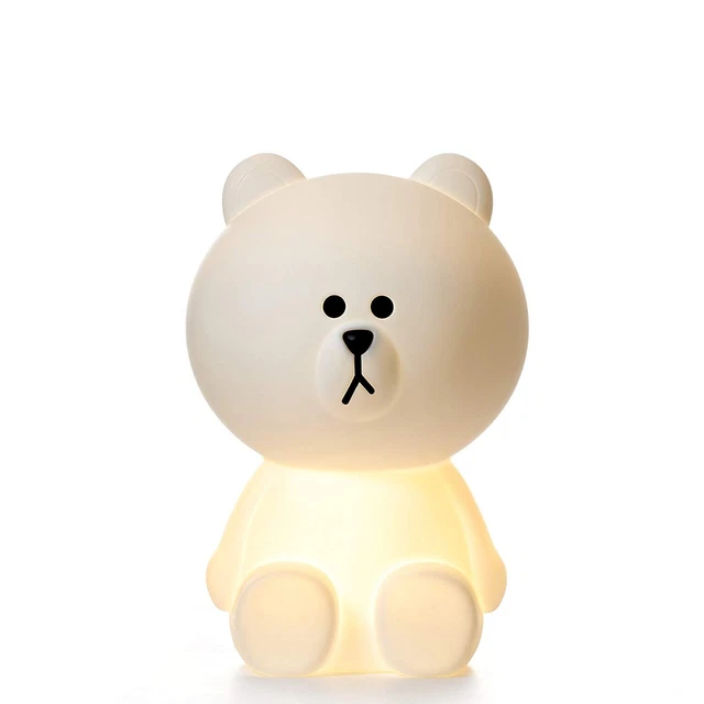 Gran Luz Nocturna Inalámbrica 50cm Oso Marrón - Recargable Cambiante de Color