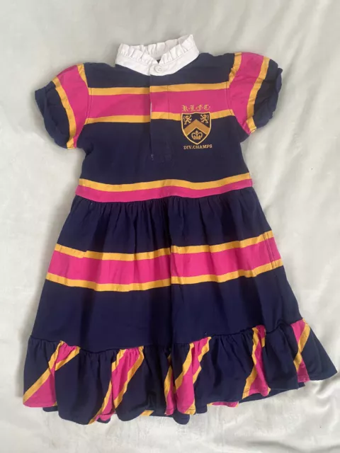 Girls Ralph Lauren Fit And Flare Dress Age 3 Years (B10)