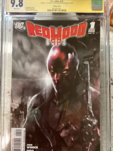 Red Hood: The Lost Days #1 SS Mattina Variant CGC 9.8, Highest Graded Rare