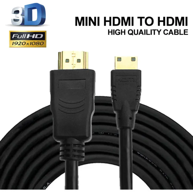 5M 15FT HDMI MALE to Mini HDMI MALE CABLE 1080p FOR HDTV NEW AU SELLER