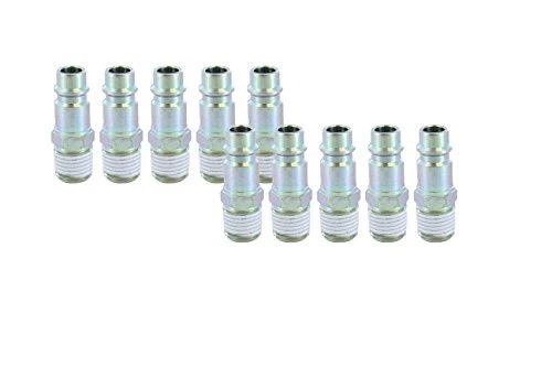 ERP 076251 (10 Pack) 1/4” Thread Male NPT 3/8” Body Size High Flow Safety Air