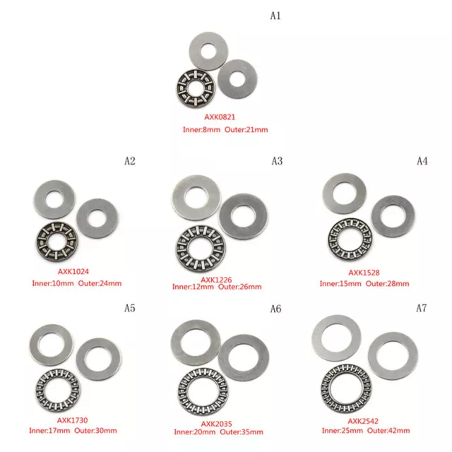 AXK0821 - AXK2542 Thrust Needle Roller Bearing With Two Washers D~pd SN❤