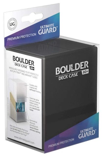 Ultimate Guard Boulder Deck Case 80+ Standard Size Onyx, s