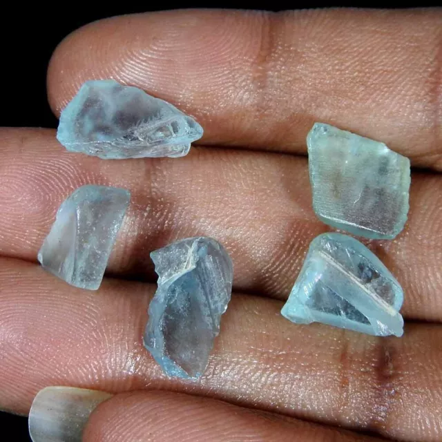 29.40Cts100%Natural Quality Sky Blue Small Topaz Rough Loose Gemstone.lot 3