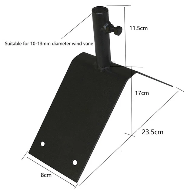 POPETPOP Tige D'Extension Girouette Inox – Poteau Montage Toit Universel M8, Support Robuste Pour Girouettes, Antennes TV, Mâts Drapeau