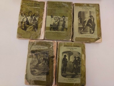 libreria ferrario milano 5 volumi del 1853 alessandro dumas angelo pitou 