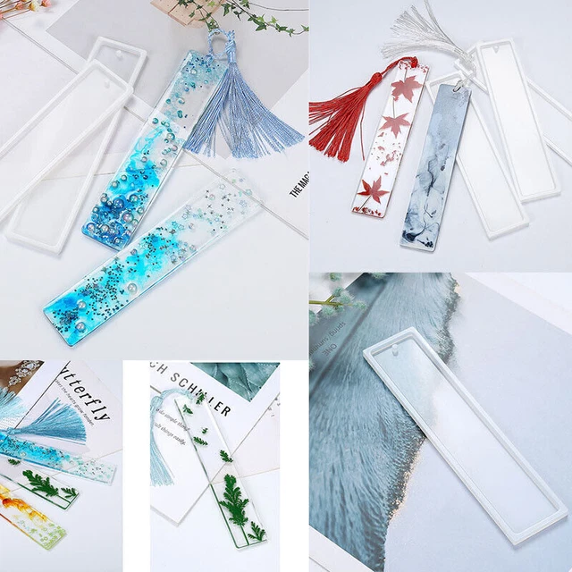 Bricolage en résine époxy faisant le moule Rectangle en silicone signet