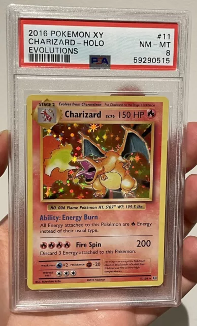  Pokemon - Charizard (11/108) - XY Evolutions - Holo : Toys &  Games