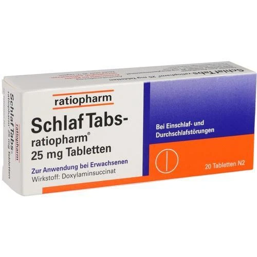 SCHLAF TABS-ratiopharm 25 mg Tabletten 20 St 07707524