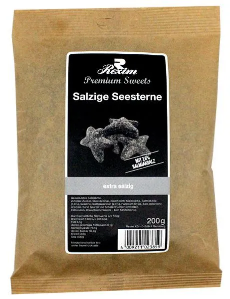 Rexim stelle marine salate liquirizia extra resistente 200 g
