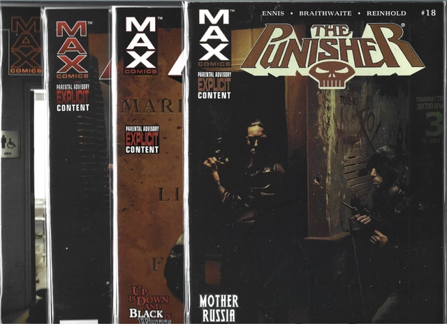 The Punisher Lot Of 4 - #18 #19 #21 #22 (Vf/Nm) Garth Ennis, Marvel Comics
