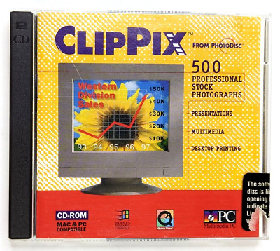 Clippix Fotodisco 500 fotografías stock fotos libres de regalías imágenes Vintage 1994