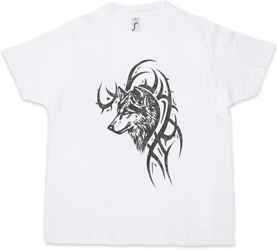 WOLF & TRIBAL Kids Boys T-Shirt Skull Dragon Vikings Norsemen Odin Thor Valhalla