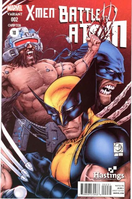 X-Men Battle of the Atom #2 Hastings Variant Cover NM Marvel Comics Direct J&R