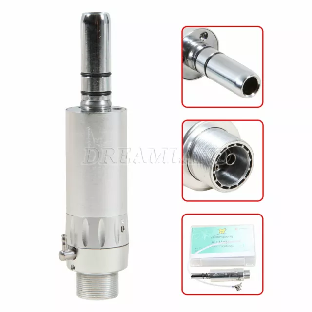 Dental Slow low Speed Handpiece Air Motor 2 Holes fit NSK Style Handstück silver