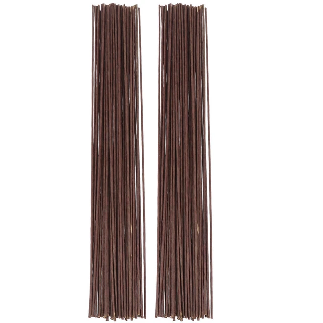 100 piezas Tallos de flores artificiales Alambre de hierro multiuso Tallo floral Flor Tallos Hágalo Usted Mismo Herramientas
