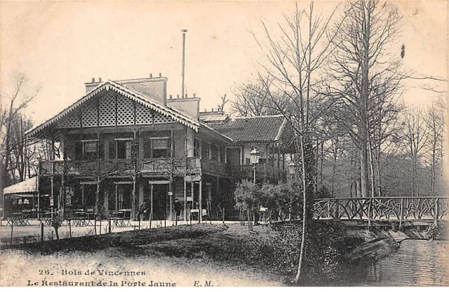 94 - VINCENNES - SAN50925 - Le Bois - Le Restaurant de la Porte jaune