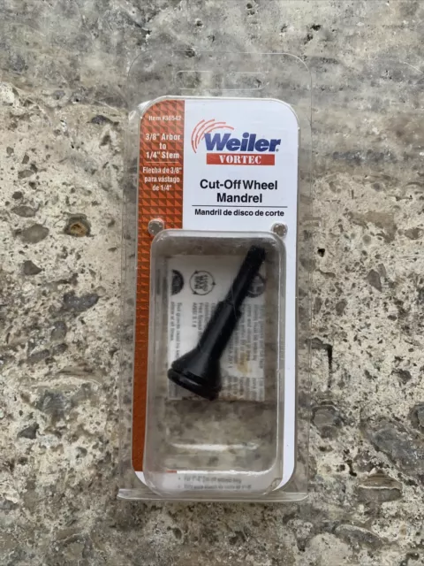 Weiler Vortec Cut-Off Wheel Mandrel 3/8'' Arbor To 1/4'' Stem