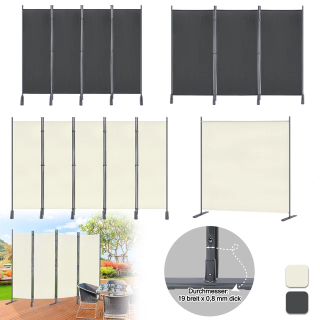 LIFEZEAL Raumteiler 3-teilig Faltbar - Mobiler Sichtschutz Für Zuhause