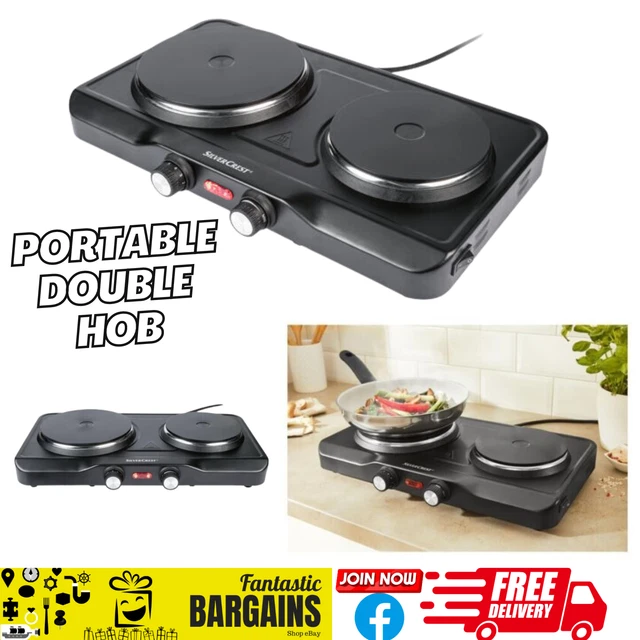 SILVERCREST 2500W PORTABLE Kitchen Double Hob Dual Hotplate Cooking Hot