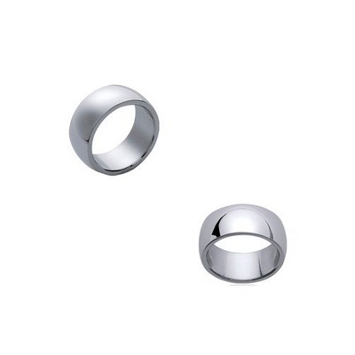 Bague alliance Homme Brillant & MAT ACIER neuf Taille au Choix 