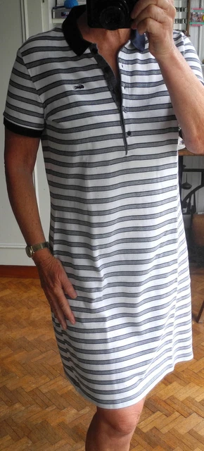 ROBE POLO LACOSTE t 42 44 blanc et bleu marine EUR 45 00 PicClick FR