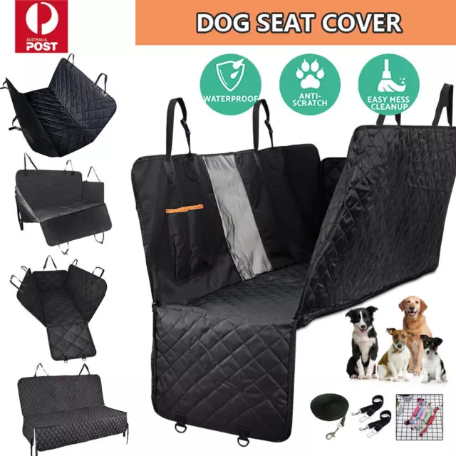 Nonslip Pet Car Back Seat Cover Cat Dog Waterproof Protector Hammock Mat Black