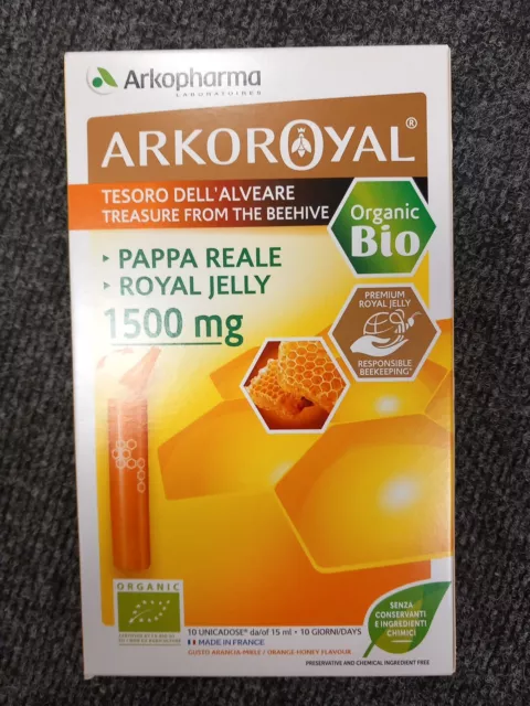 Arkopharma ArkoRoyal Beehive Treasure Organic Royal Jelly 1000 Mg 20 x 10ml  