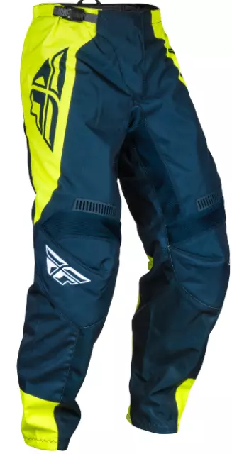 Fly 2024 F-16 Adult Mx Pant Navy/Hi-Viz/White Motocross Off-Road