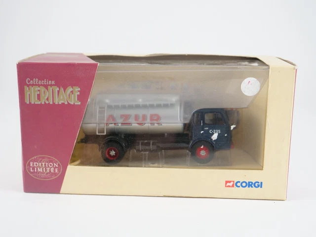 Camion Citerne Simca Miniature Corgi Heritage 1/50 - LL757 - Noir - Occasion (boîte Abîmée)