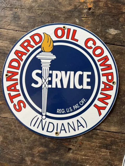 Standard Oil Company Vintage Porcelain  Gas And Oil Sign
