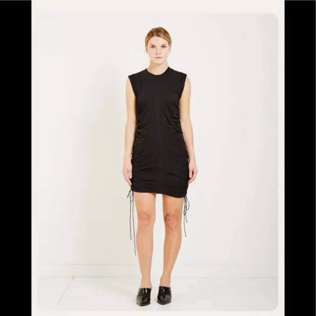 Alexander wang T high twist jersey rusched mini dress S