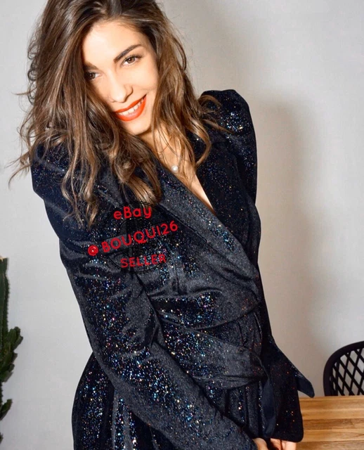ROBE BLAZER ZARA Neuve Aw19 Noir Brillant Ref 8824 866 EUR 119 83 PicClick FR
