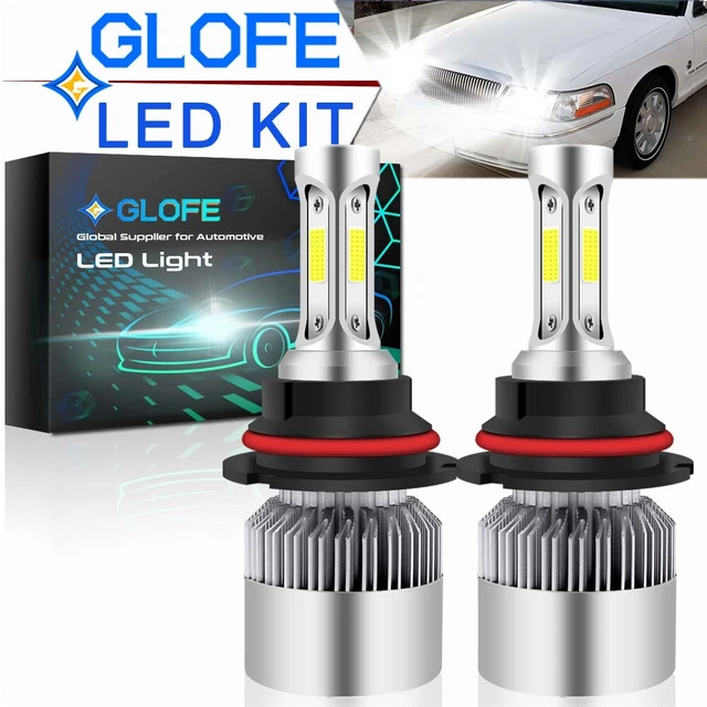 For Mercury Grand Marquis 1998-2005 9007 LED Hi/Lo Beam Headlight Bulbs 6000K 2x