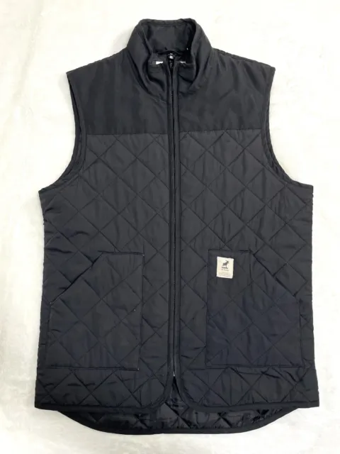 Men's FAT MOOSE gilet black Jensen recycled vest Size S Body warmer Vest