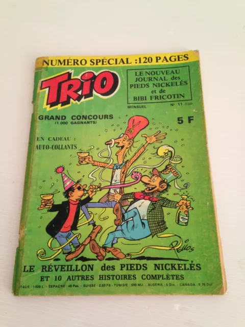 Oct19 --- LES PIEDS NICKELES TRIO journal  N° 11 avec les autocollants