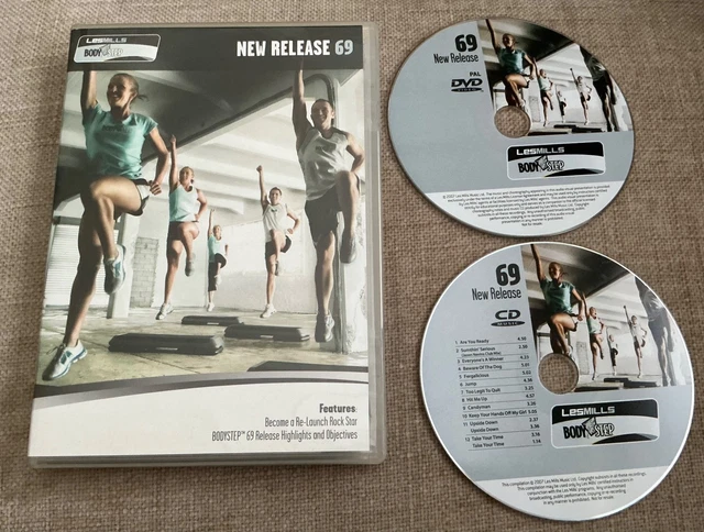 LES MILLS BODYSTEP Body Step 74 DVD + CD + Teaching Tips, Notes