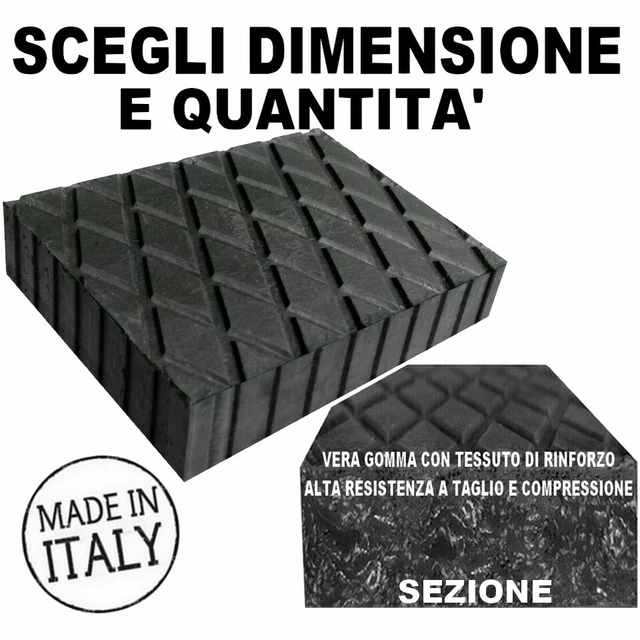 Tampons Caoutchouc Pont Élévateur 160x120x120mm - 2 Pièces Pour Corghi Ravaglioli Omcn Garage Automobile